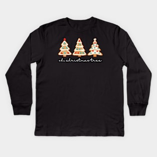 Christmas-Tree-Cake Kids Long Sleeve T-Shirt